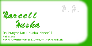 marcell huska business card